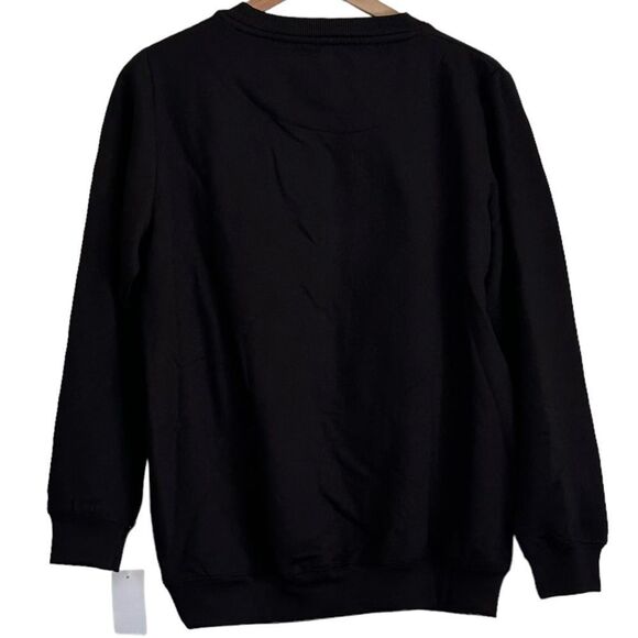 Rolling Stones Women’s Medium Spiked Tongue Graphic Crewneck Sweatshirt NWT - Picture 3 of 4